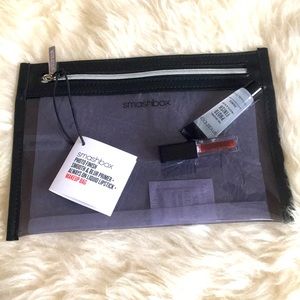 NWT! Smashbox! Makeup bag, mini primer & lipgloss!